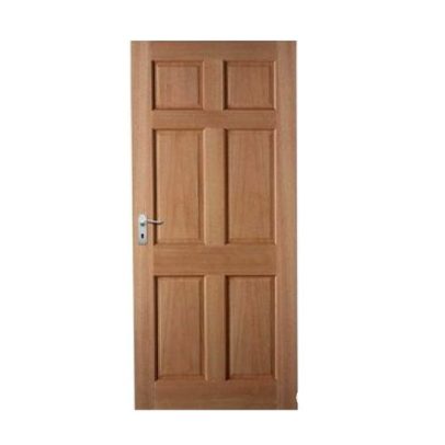 Six panels door with frame and lock - Timber Treat Ltd